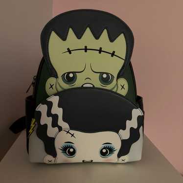 We Belong Dead Frankenstein and Bride popular Coffin Backpack