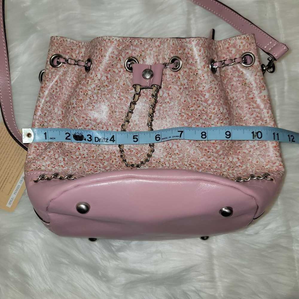 Patricia Nash Pink Floral Bucket Bag - image 6