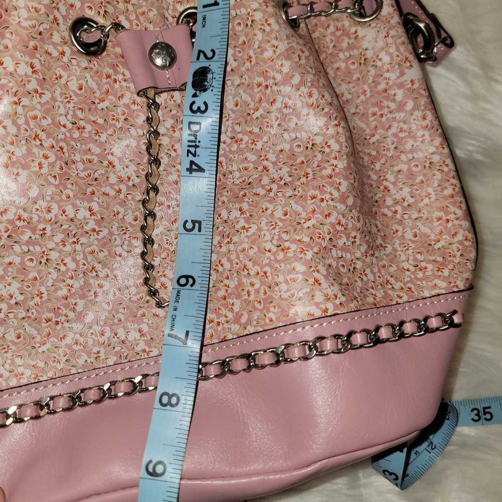 Patricia Nash Pink Floral Bucket Bag - image 7