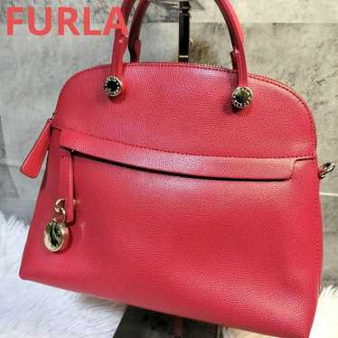 Furla Handbag Shoulder Bag 2WAY Red Piper - image 1