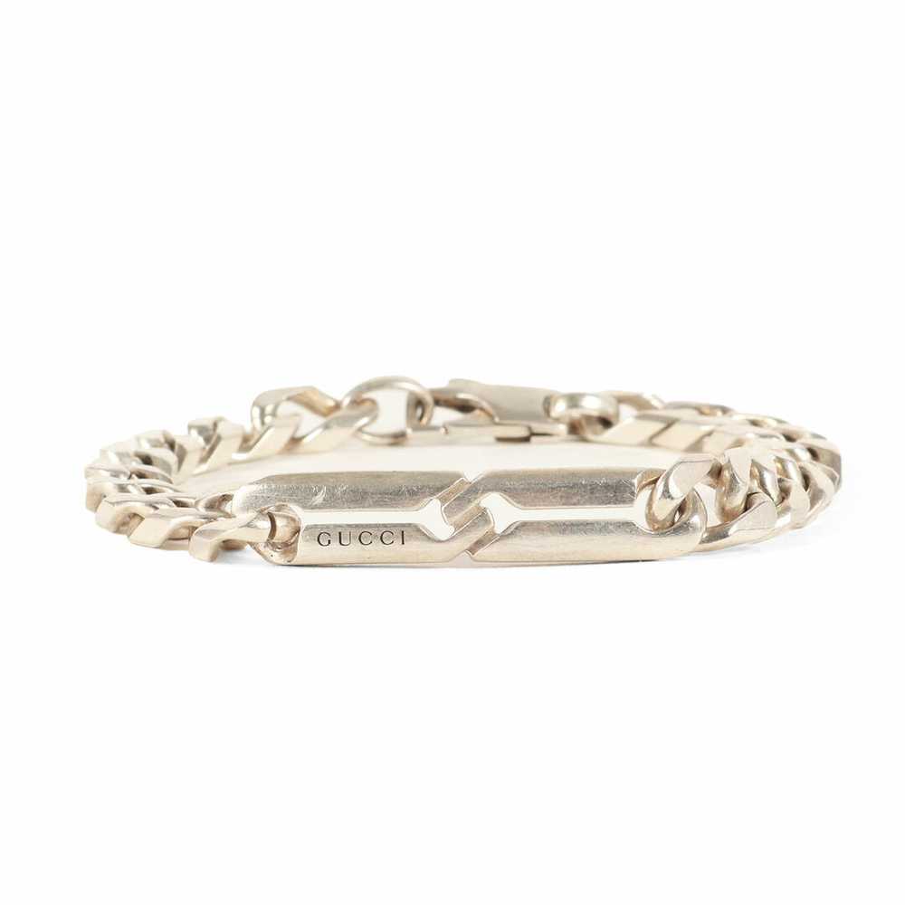 Gucci Infinity Knot Chain Link Bracelet Ag925 Sil… - image 1