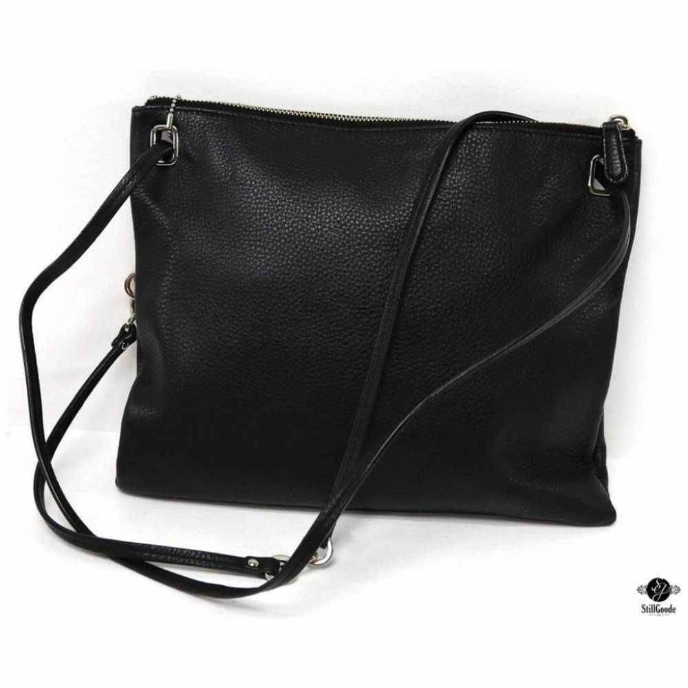 COACH Designer Black Leather Crossbody Slim Messe… - image 3