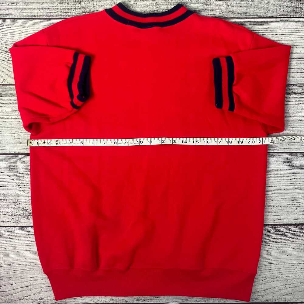 Vintage 1970s Springfoot Red Short Sleeve Sweatsh… - image 4