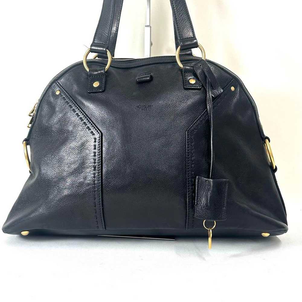 Authentic Yves Saint Laurent Muse handbag black x… - image 3