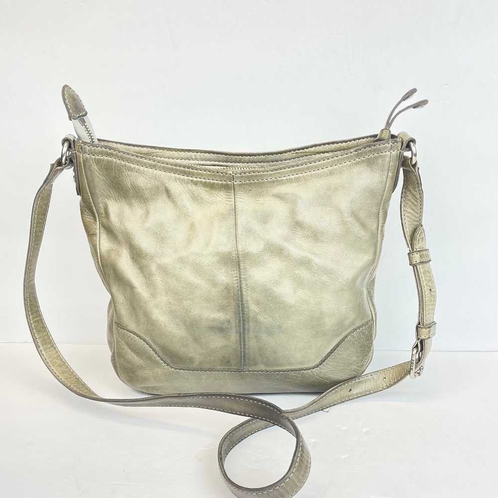 Frye Melissa button leather Crossbody Bag antique… - image 12