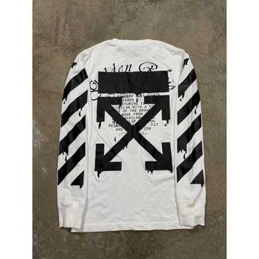 Off-White Off White LS White Black Used XXS - image 1