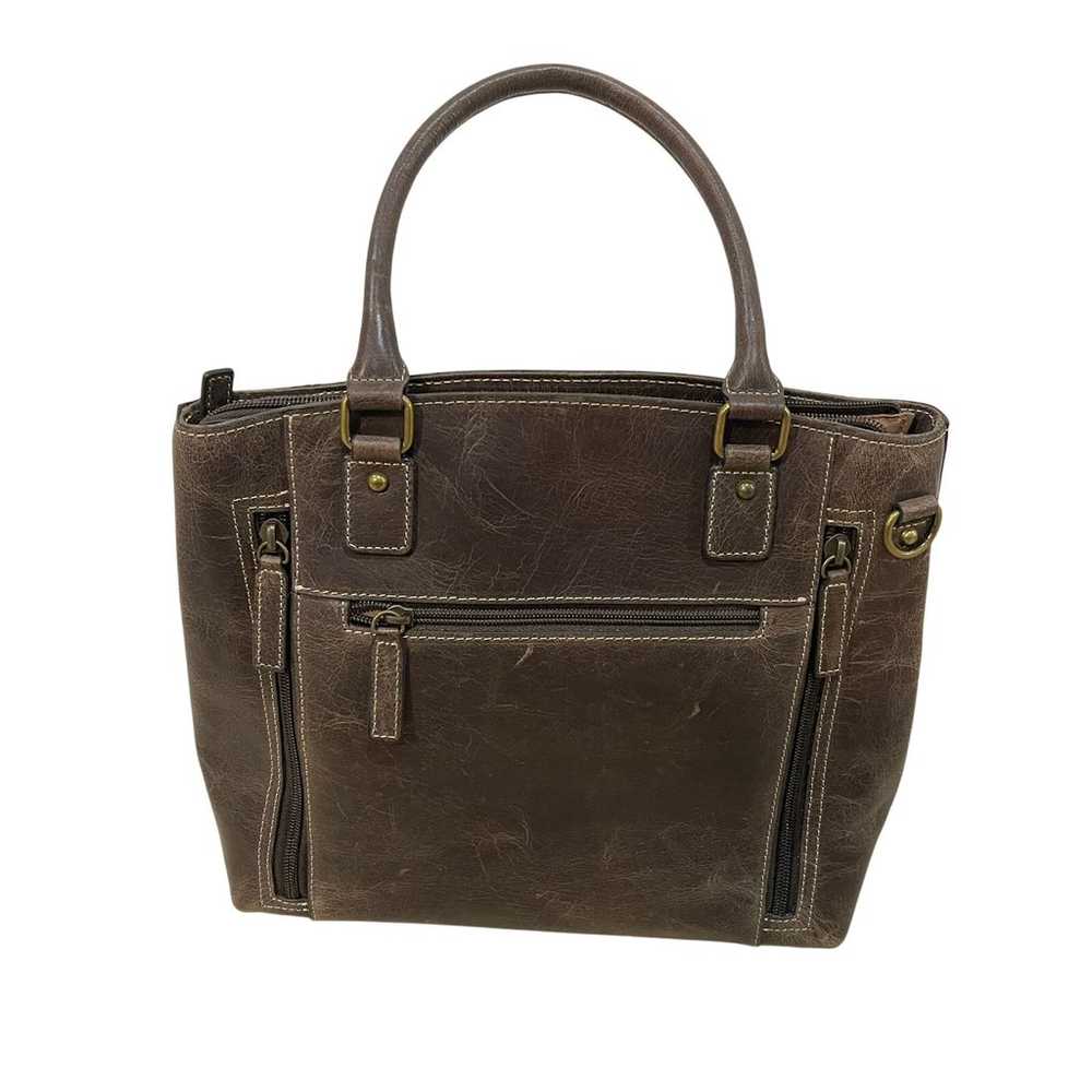 Gun Tote’n Mamas Handbag Brown Distressed Buffalo… - image 1