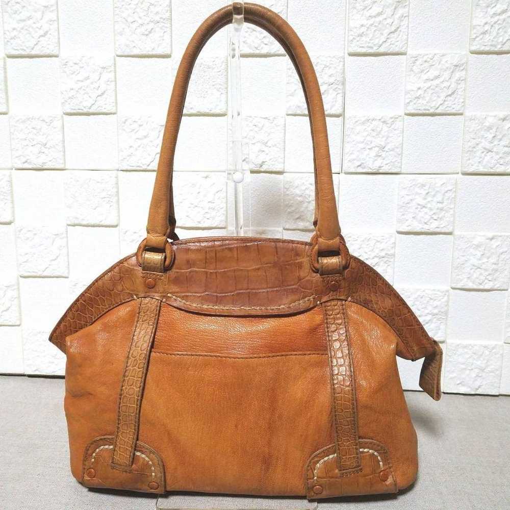 【Beautiful Condition】genten Handbag Leather Tote … - image 2