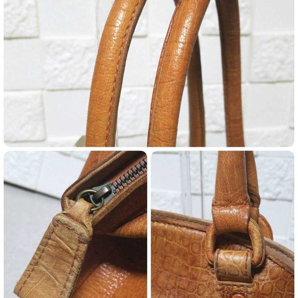 【Beautiful Condition】genten Handbag Leather Tote … - image 9