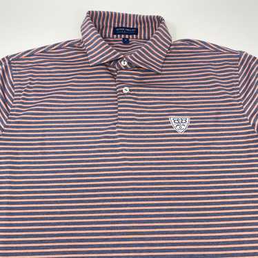 Peter Millar Crown Crafted Medium Pink Blue Strip… - image 1