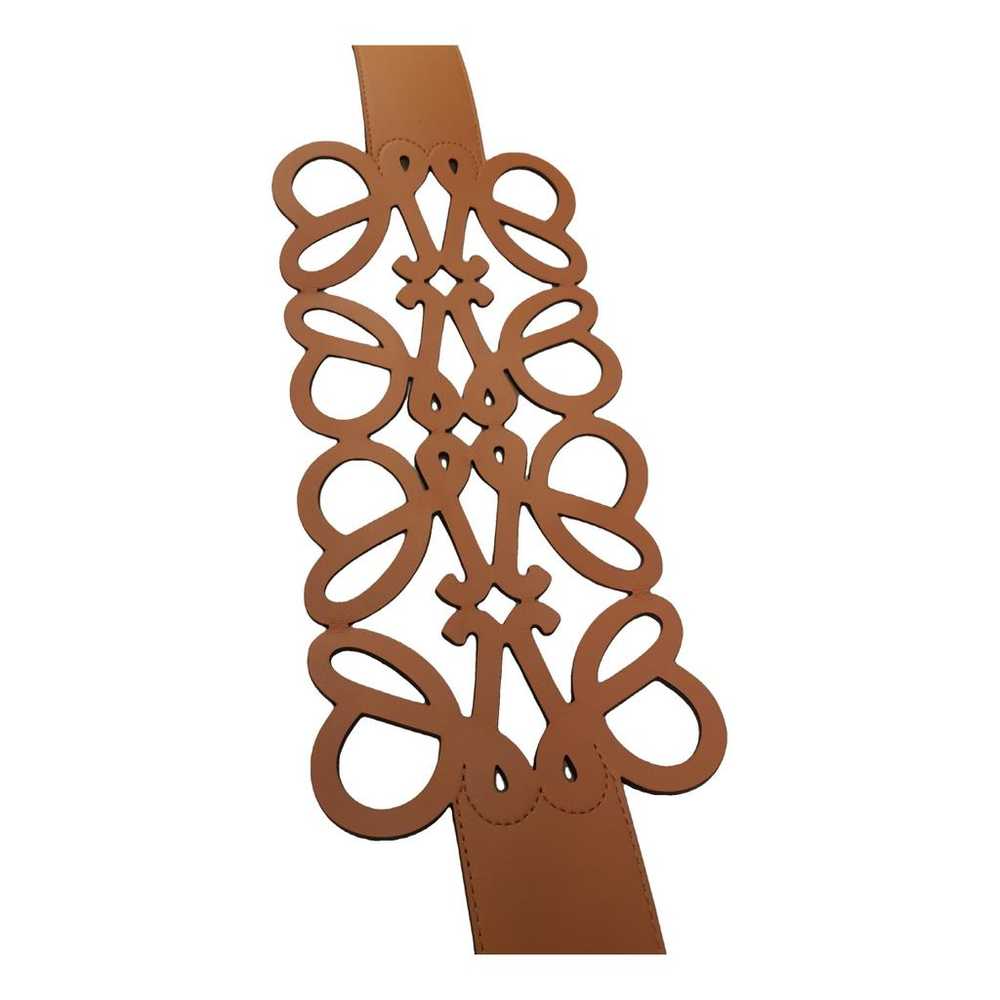 Loewe Anagram Cut-out leather belt - image 1