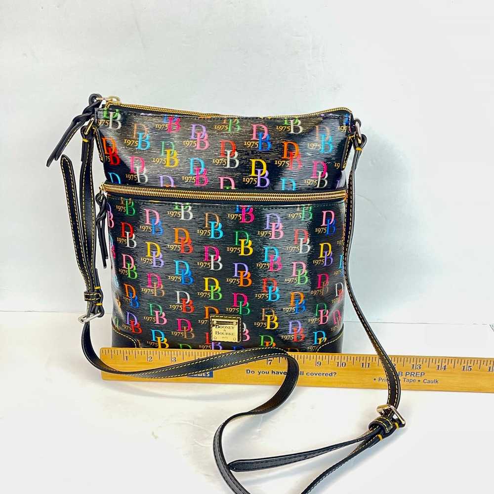 Dooney & Bourke 1975 Bag Leather Multi Color Bag … - image 11