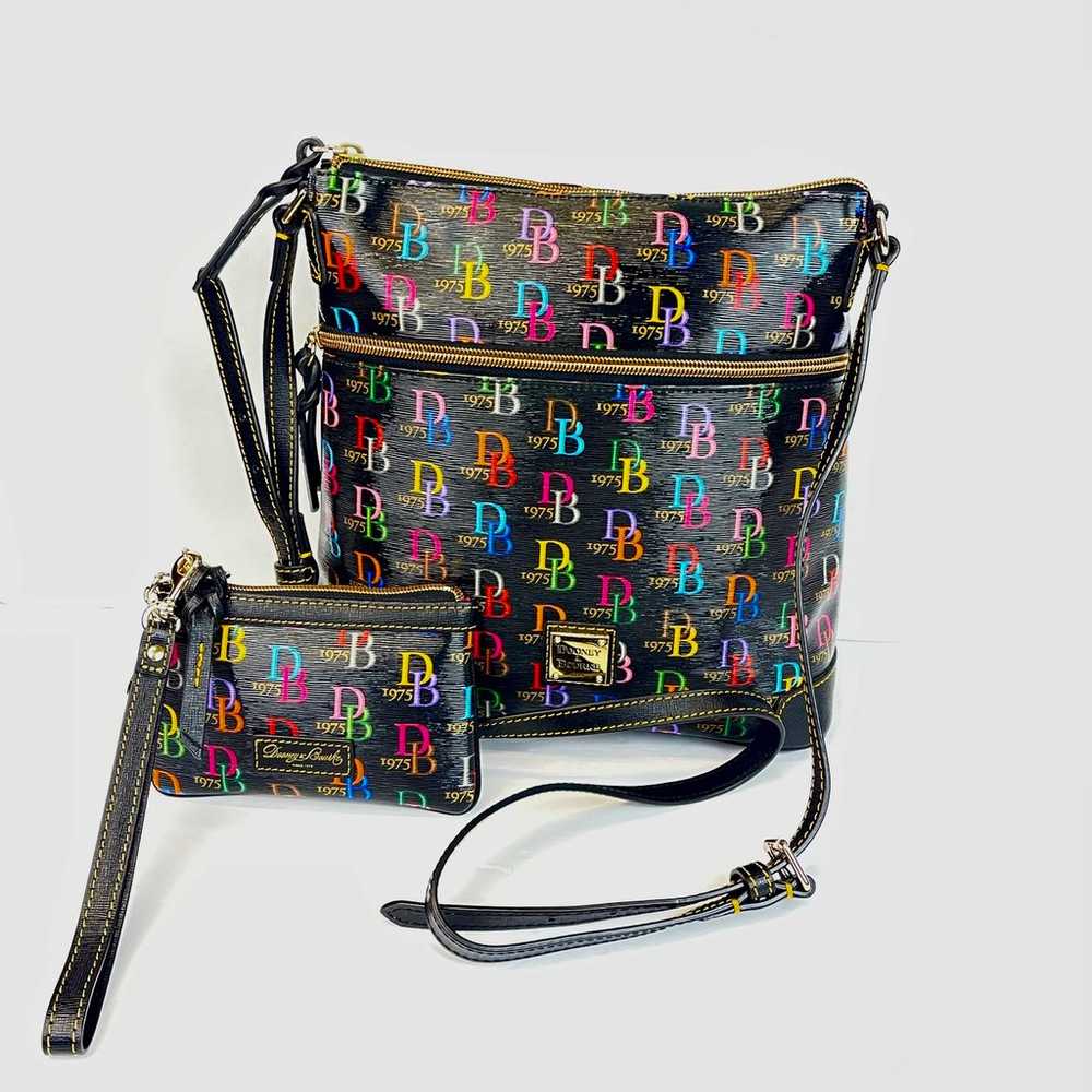 Dooney & Bourke 1975 Bag Leather Multi Color Bag … - image 12