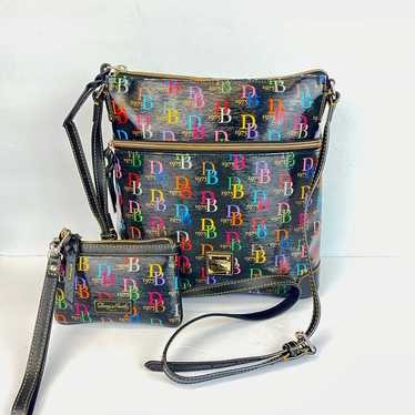 Dooney & Bourke 1975 Bag Leather Multi Color Bag … - image 1