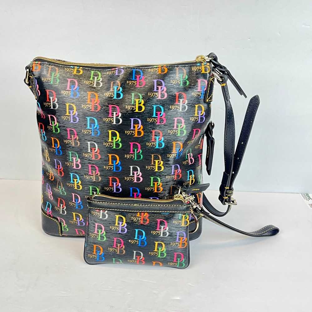 Dooney & Bourke 1975 Bag Leather Multi Color Bag … - image 2