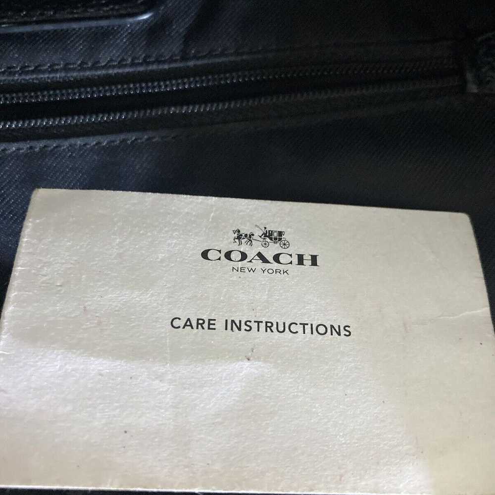 COACH Satchel/Should er Bag Handbag Pebble Black … - image 8