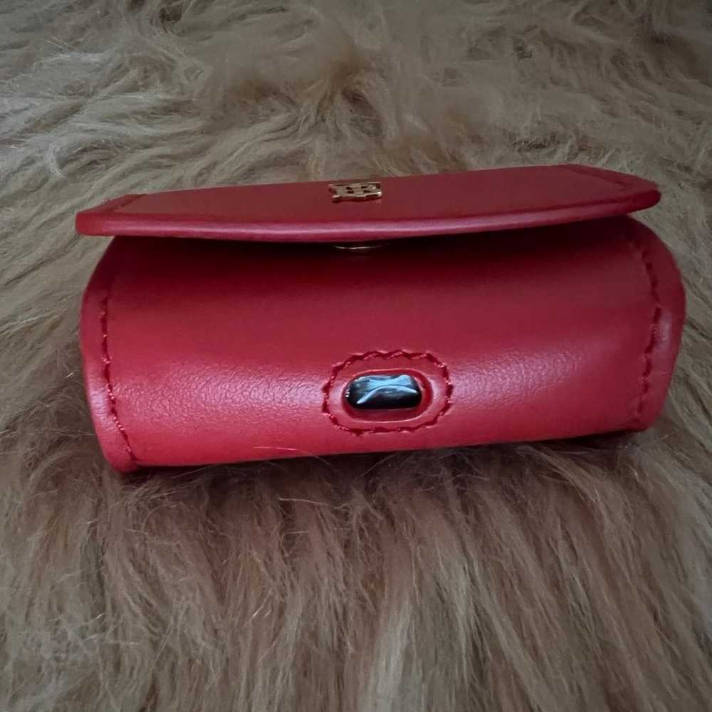 Authentic Burberry Red Leather Airpod Pro Holder … - image 5