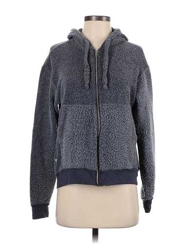 Soft serve Women Gray Zip Up Hoodie XS Plus