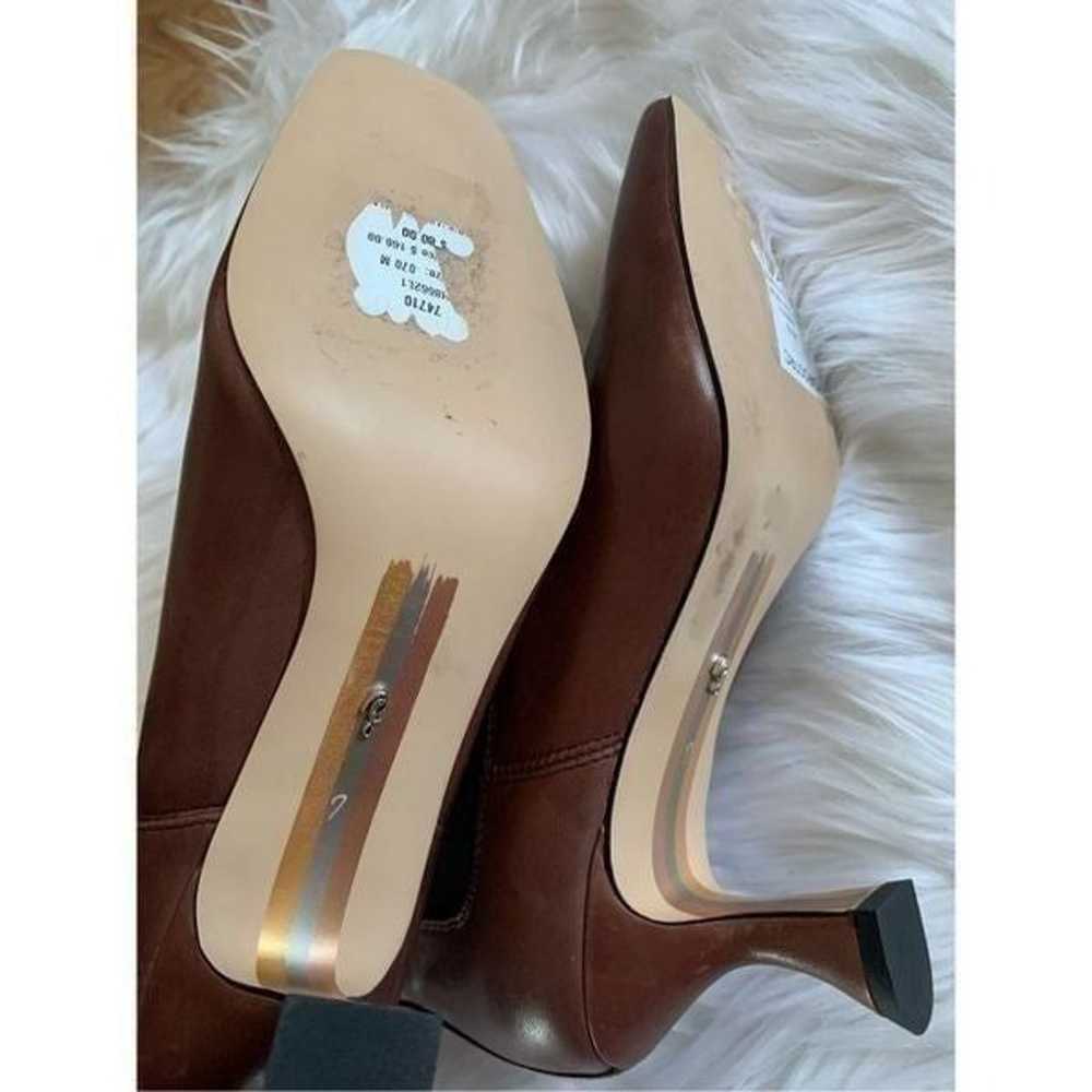 Sam Edelman Lani Brown Leather Square Toe Spool K… - image 3