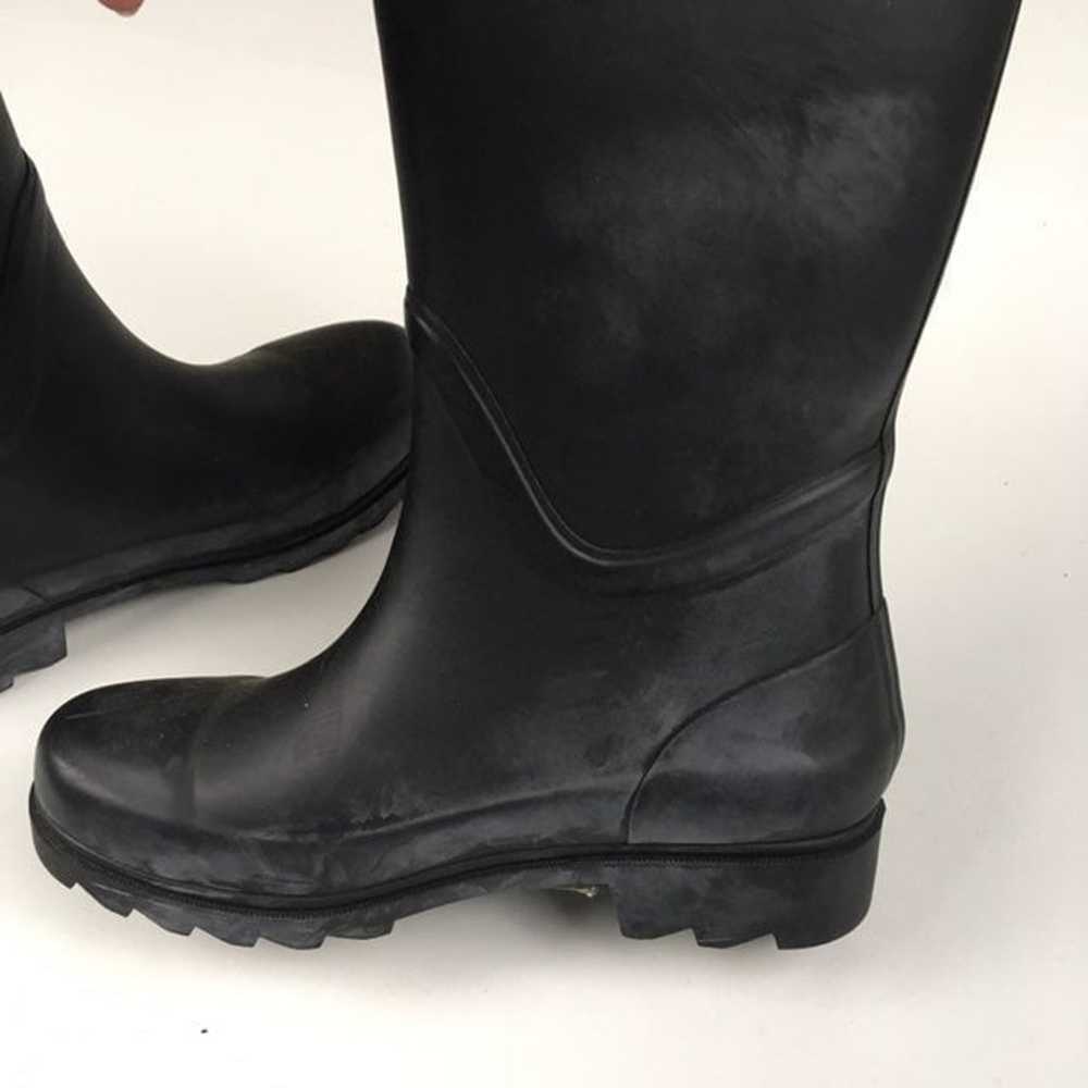 Tory Burch Black Rain Rubber Short Boots - image 5