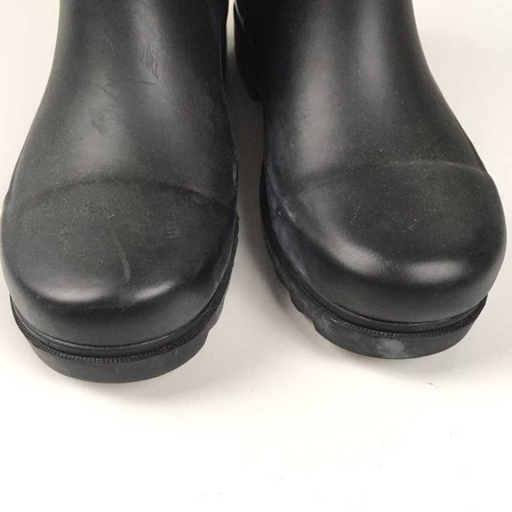 Tory Burch Black Rain Rubber Short Boots - image 7