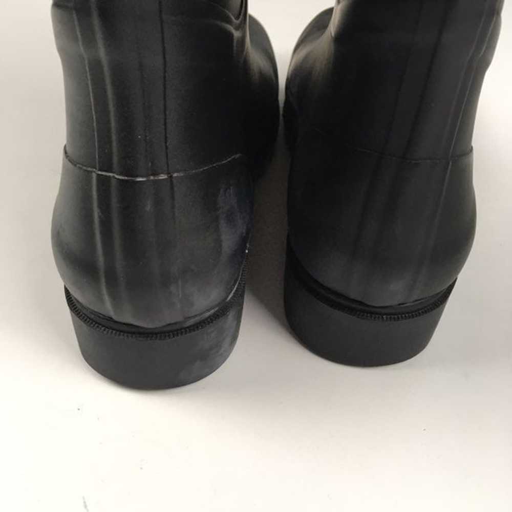 Tory Burch Black Rain Rubber Short Boots - image 8