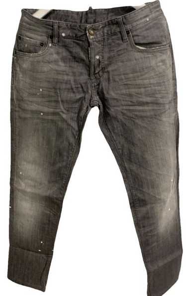 Dsquared2 DSQUARED2 TAPERED DISTRESSED PAINT SPLAT