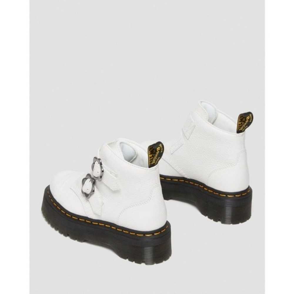 New Dr. Martens Devon Flower Buckle Leather Platf… - image 10