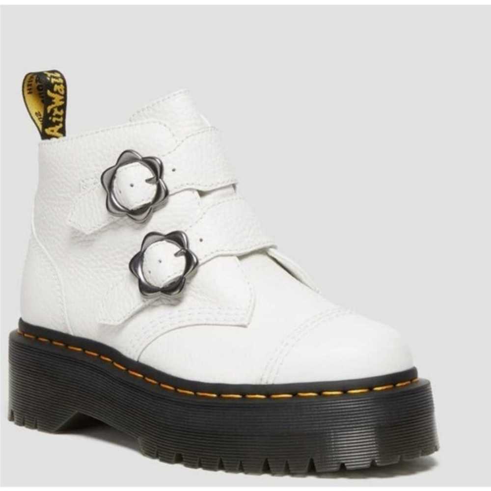 New Dr. Martens Devon Flower Buckle Leather Platf… - image 12