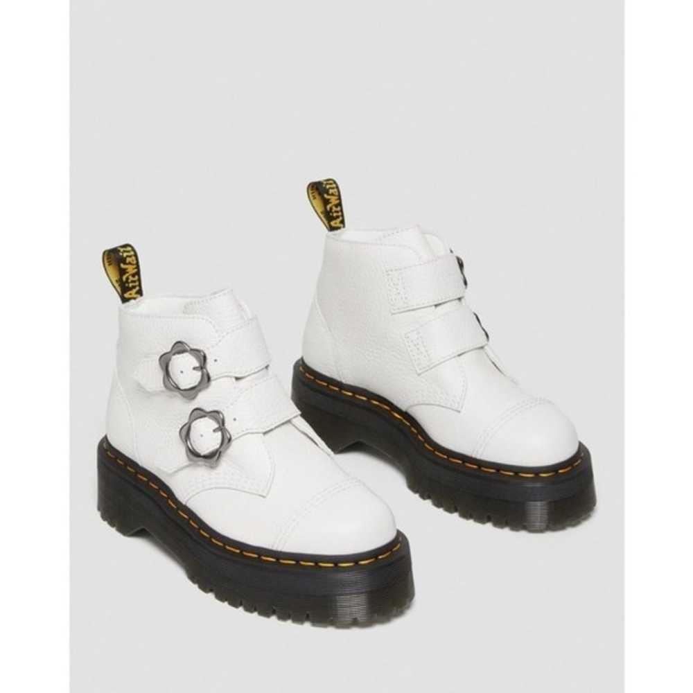 New Dr. Martens Devon Flower Buckle Leather Platf… - image 6