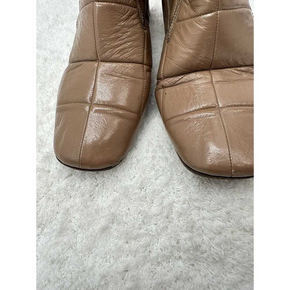 Womens Marc Jacobs Tan Beige Quilted Leather Boot… - image 2