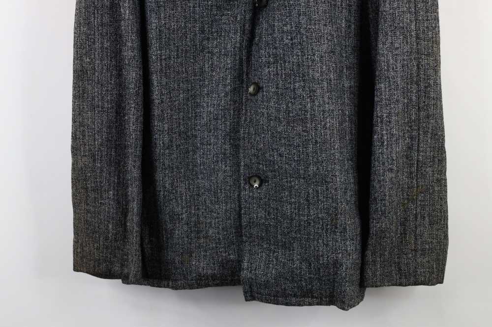 Vintage Vintage 60s 70s Norwegian Wool Tweed Blaz… - image 3