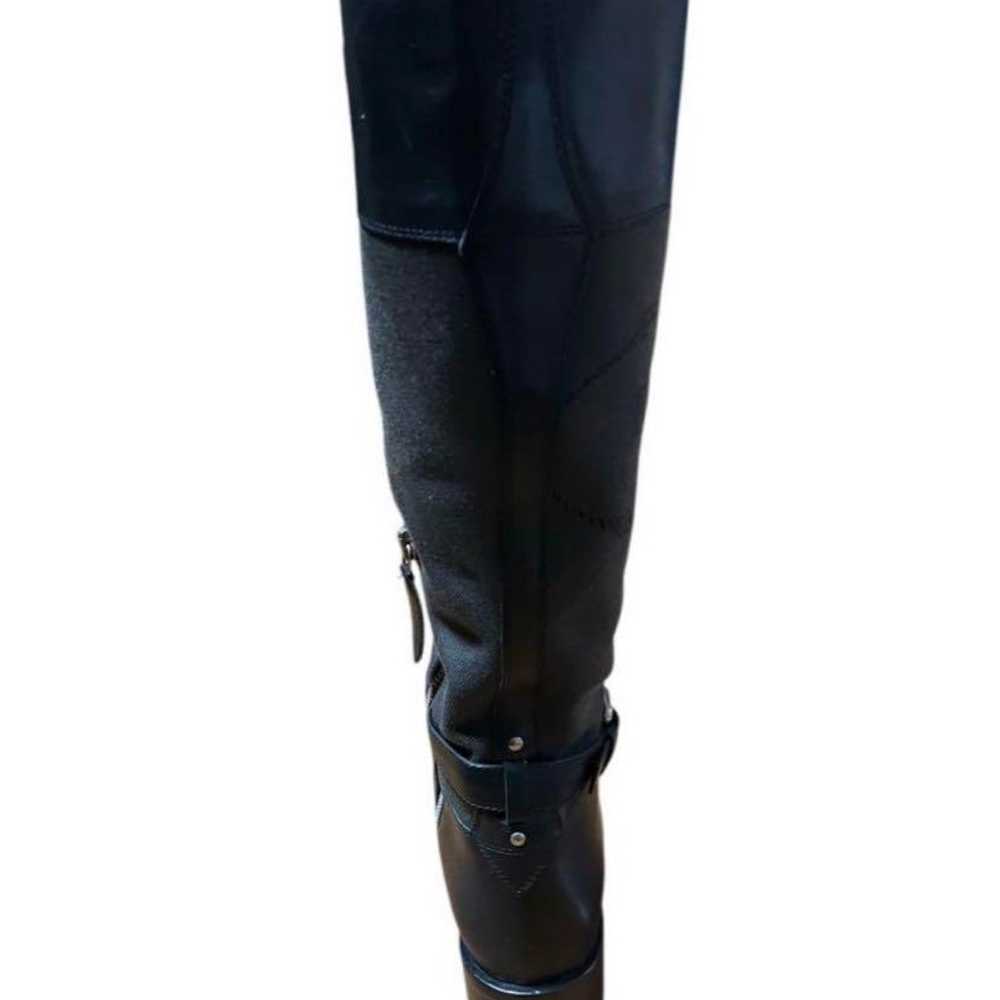 Prada long boots with zipper in black and gray. - image 9