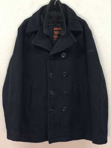 Schott Schott mens Army Type Garment pea wool coat