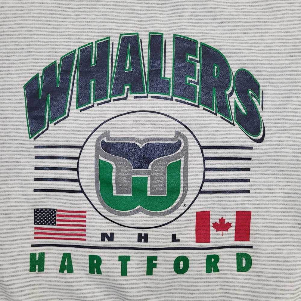 NHL Vintage Hartford Whalers Sweatshirt L 24x26 S… - image 10