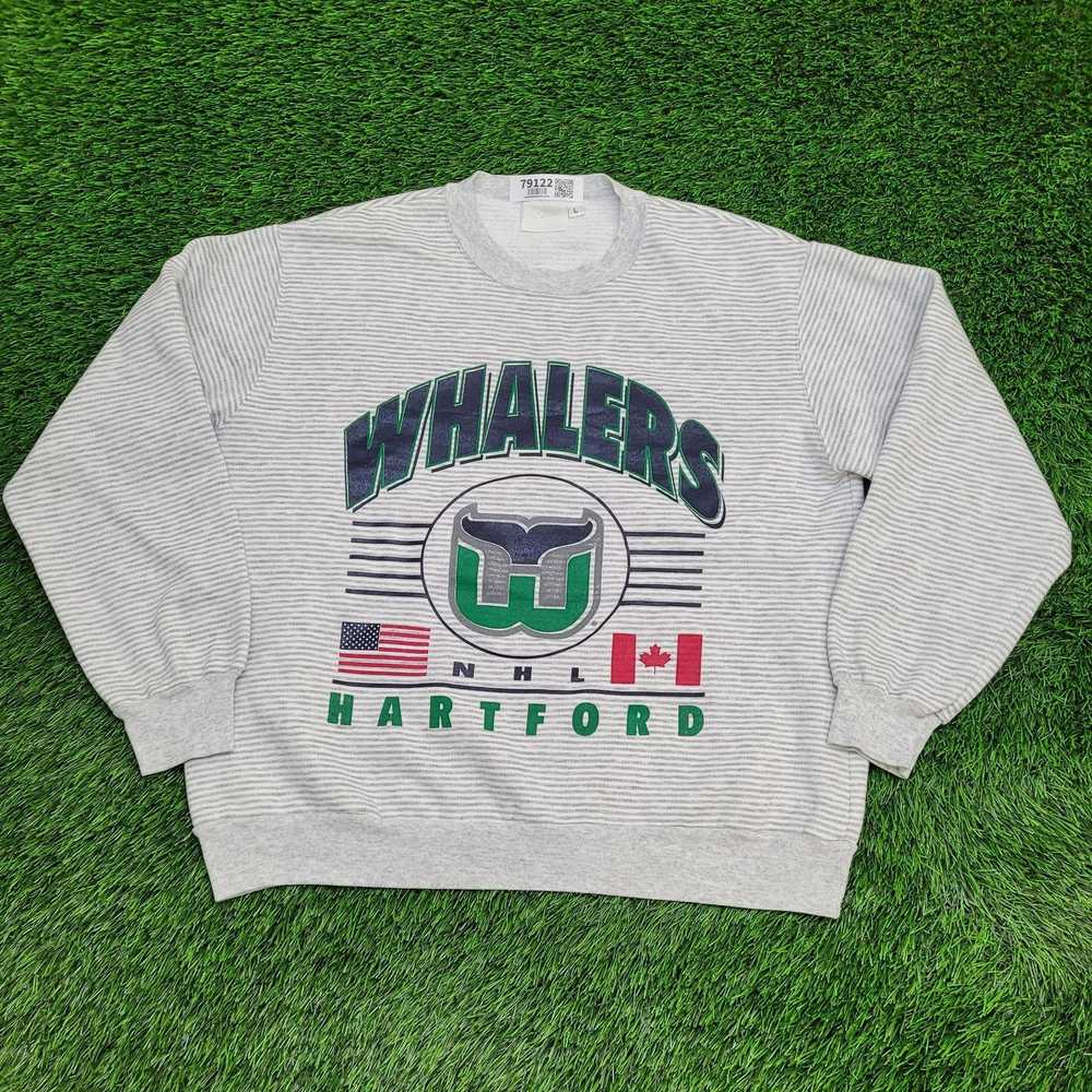 NHL Vintage Hartford Whalers Sweatshirt L 24x26 S… - image 1