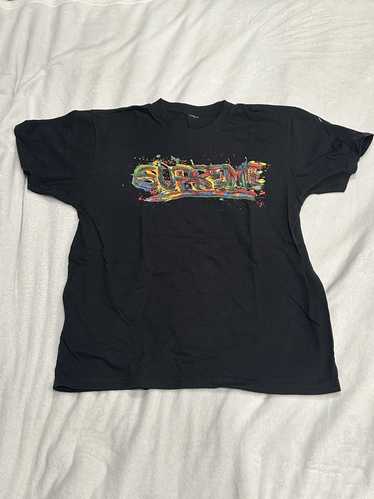 Supreme paint logo tshirt - Gem