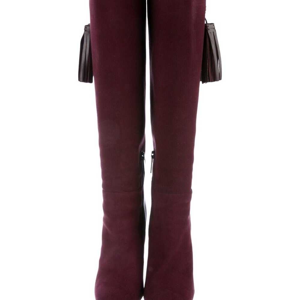 Size 8.5 Aquatalia Knee High Boots - Red (Oxblood… - image 6