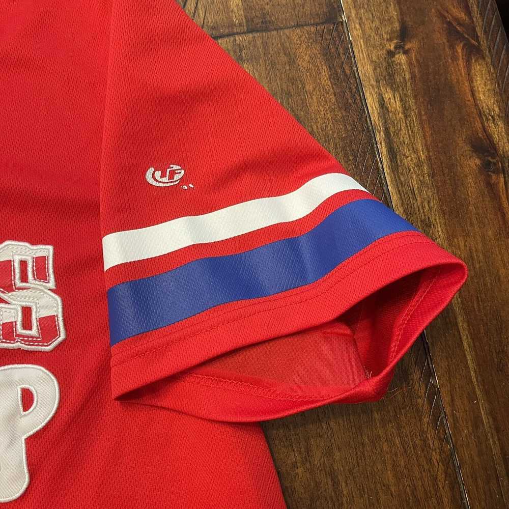 Rare PHILADELPHIA PHILLIES JERSEY SEWN MENS L TRU… - image 6