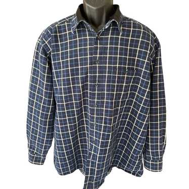 Vintage Luxurious Quilted Lined Flannel Shirt for… - image 1