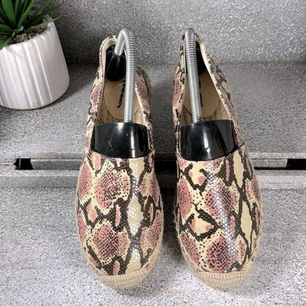 J. Crew Snakeskin Espadrilles Slip On Shoes Size … - image 3