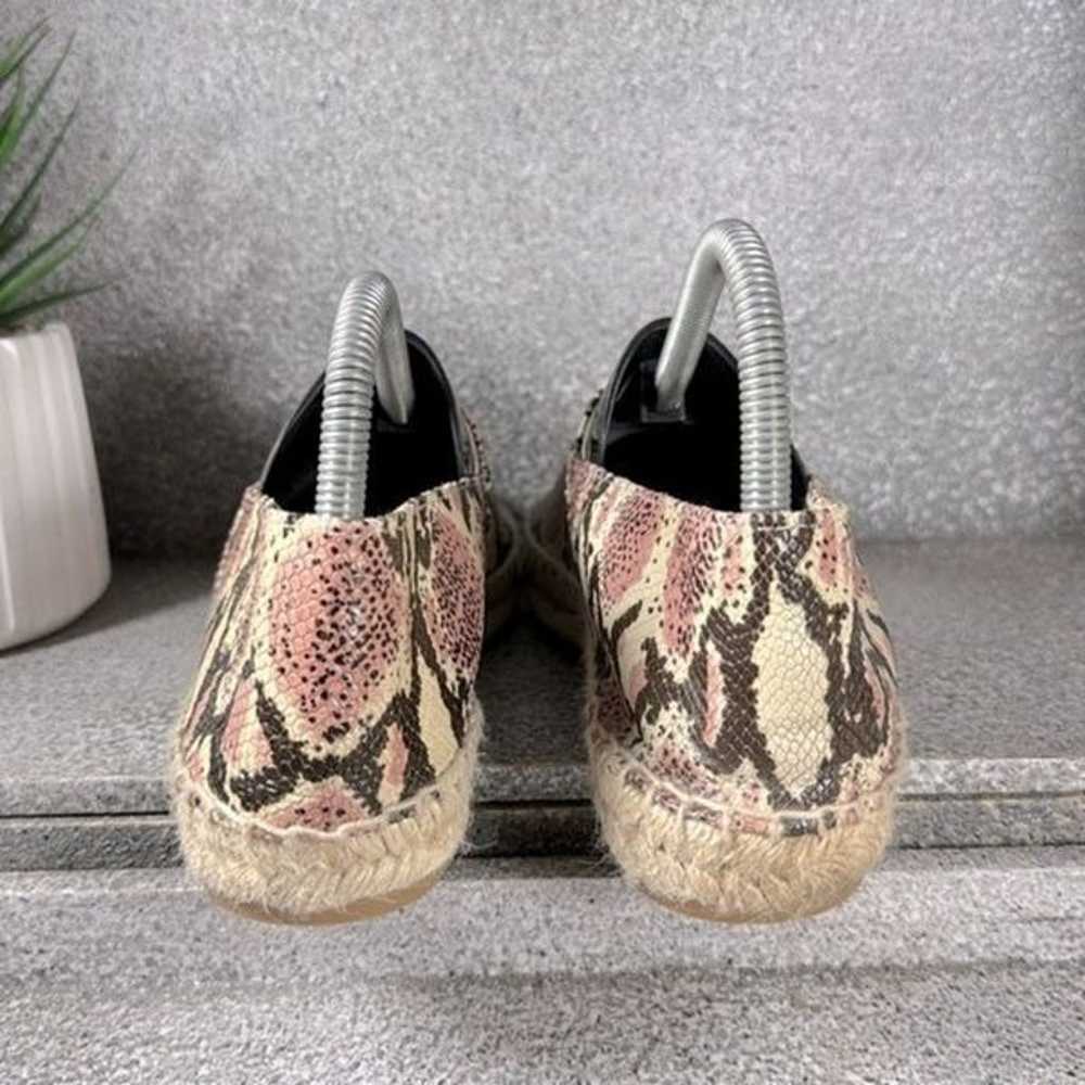 J. Crew Snakeskin Espadrilles Slip On Shoes Size … - image 4