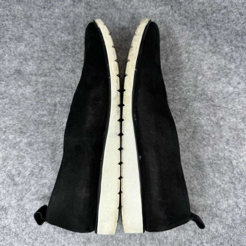 Eileen Fisher Humor Black Suede Wedge Ballet Flat… - image 6