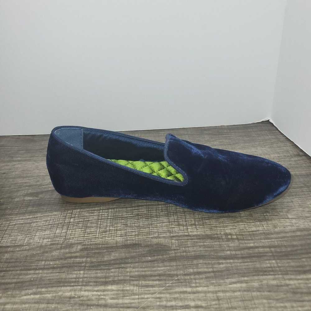 Birdies Starling Venitian Blue Velvet Flats Size … - image 3