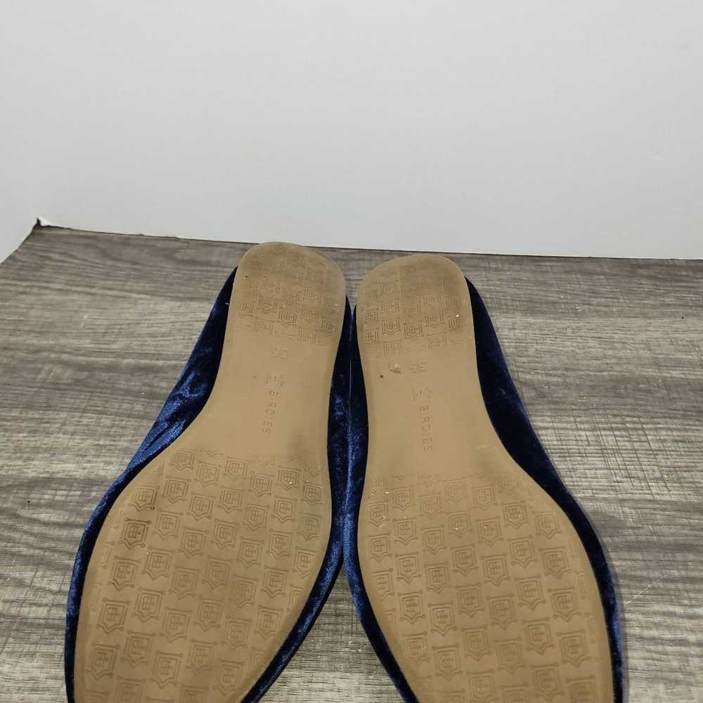 Birdies Starling Venitian Blue Velvet Flats Size … - image 8