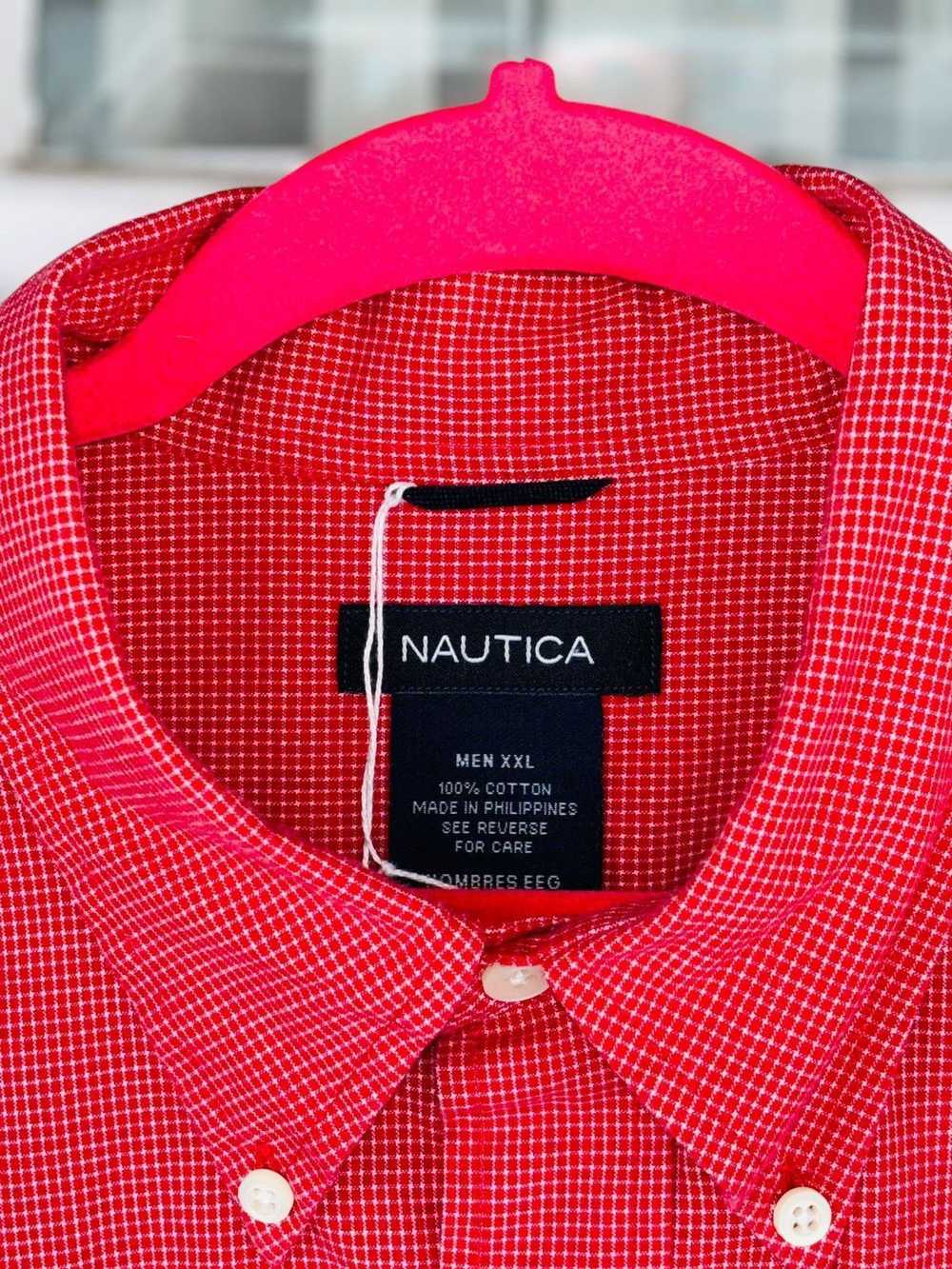 Nautica Nautica Mens XXL Short Sleeve Red & White… - image 7