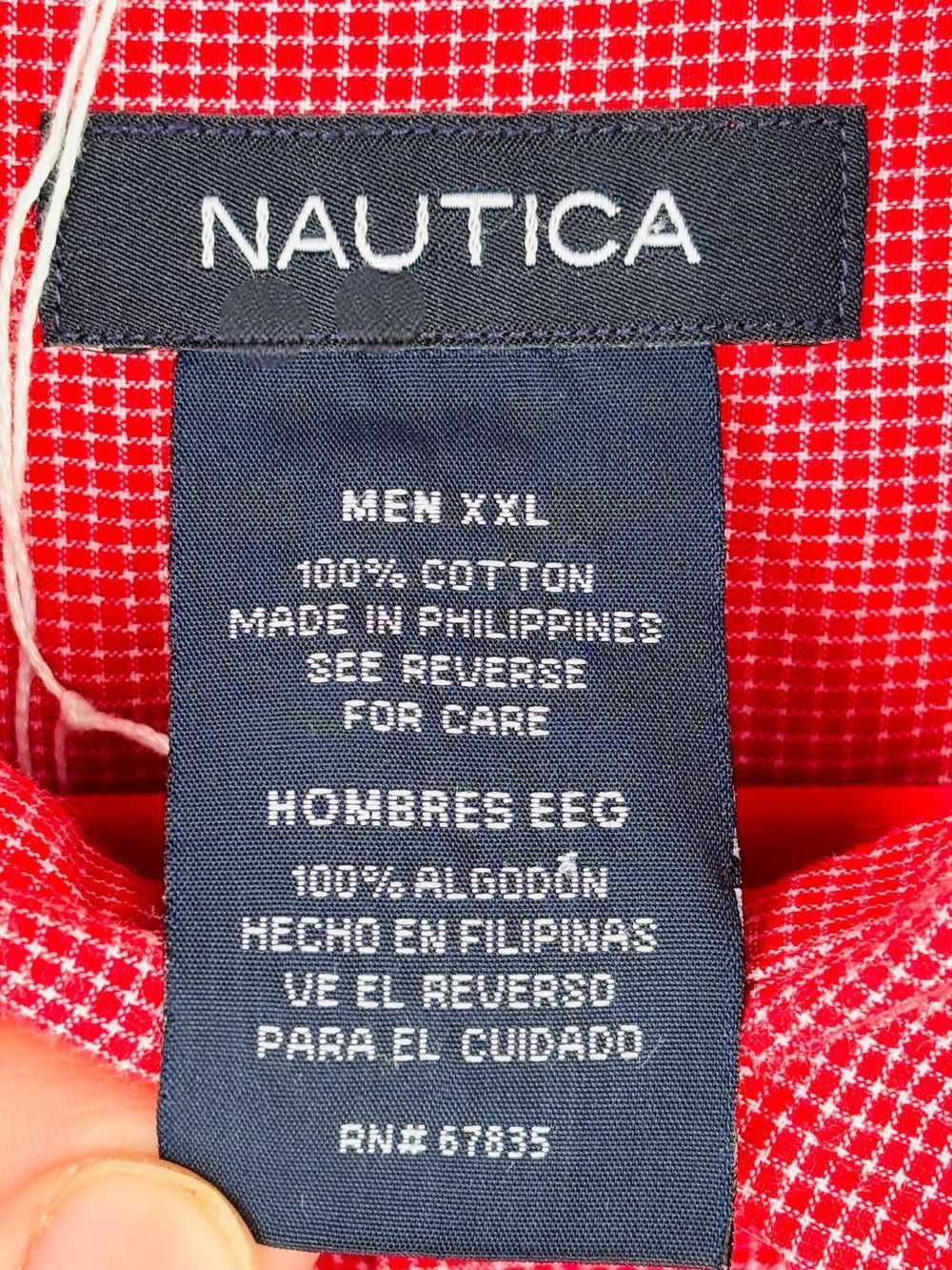 Nautica Nautica Mens XXL Short Sleeve Red & White… - image 9