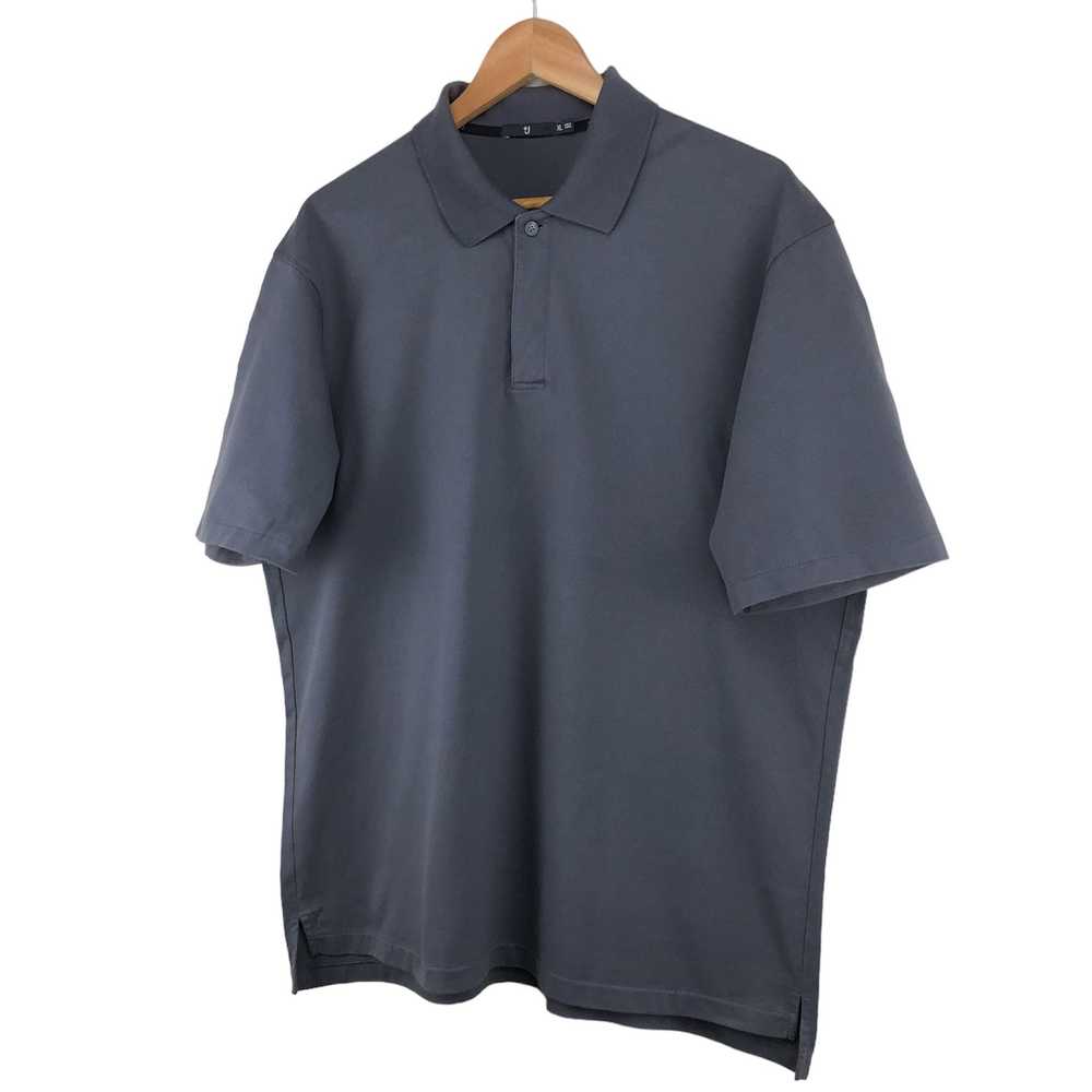 Jil Sander Jil Sander +J Uniqlo Dark Grey Polo Te… - image 6