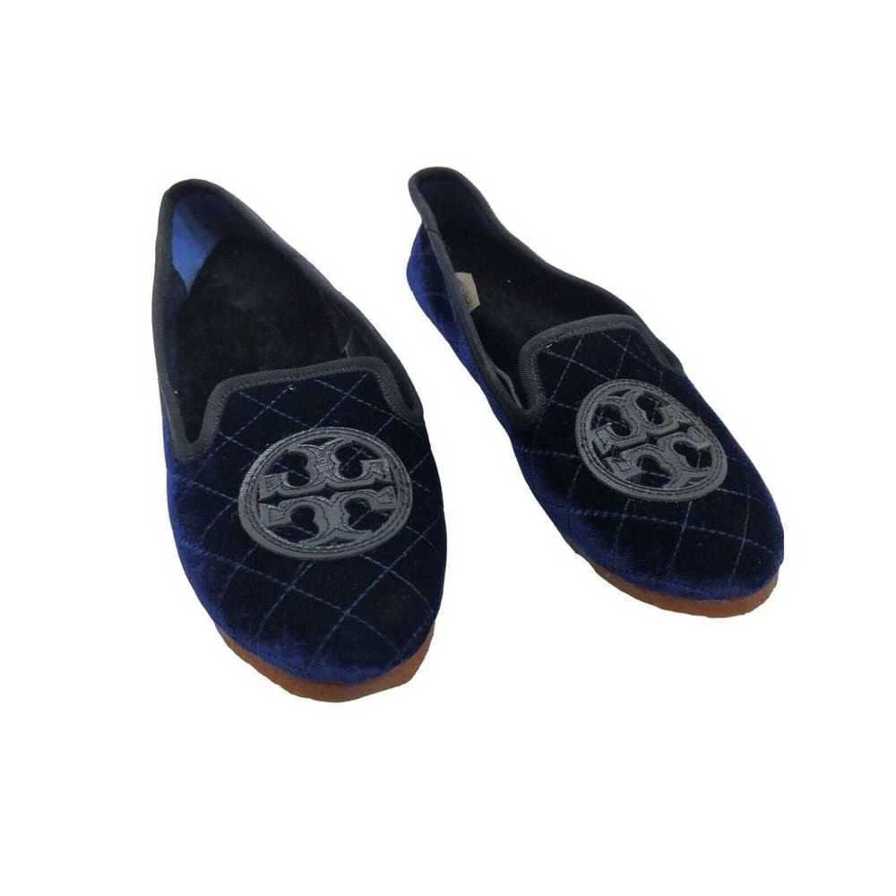 TORY BURCH Womens Quilted Velvet Billy Slipper SZ… - image 1