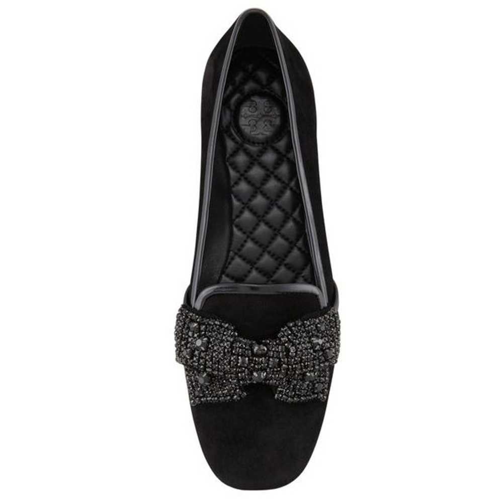 Tory Burch Carissa Jeweled-Bow Smoking loafers, B… - image 1